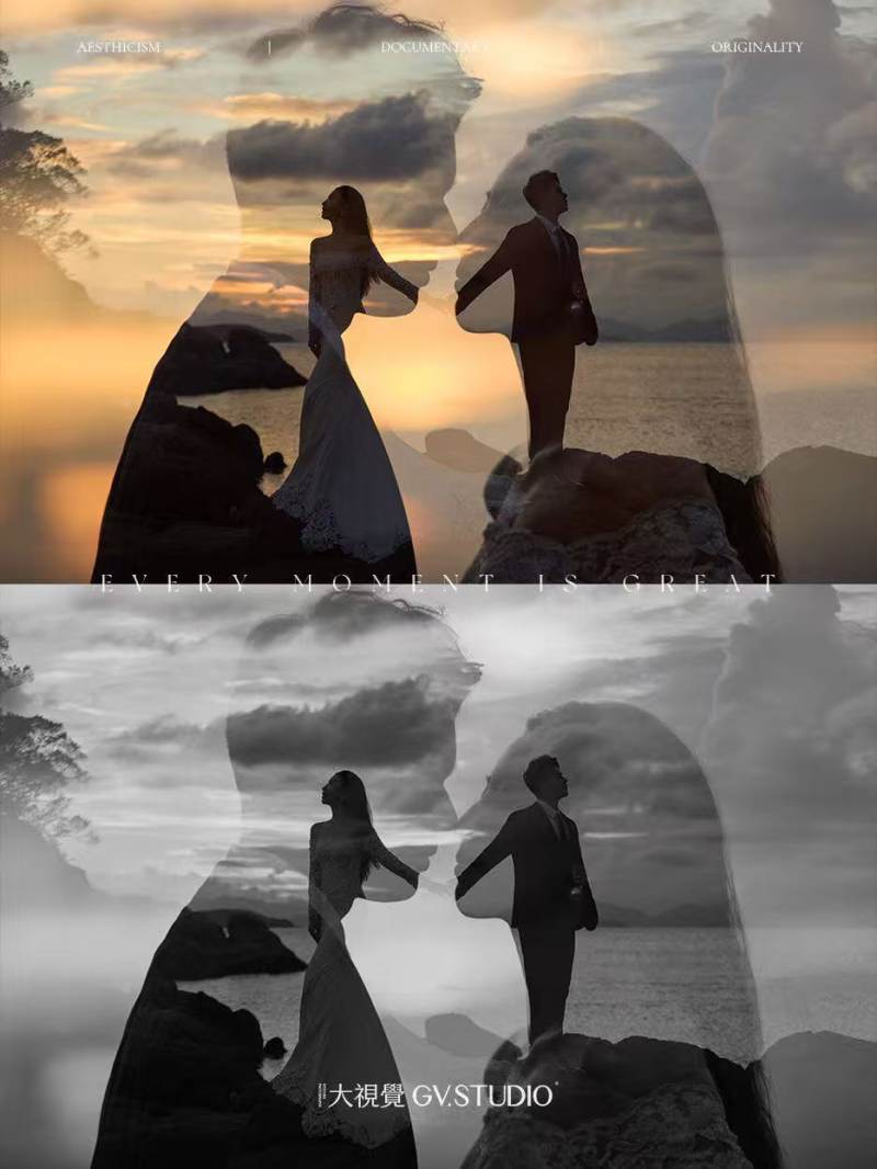谢先生王小姐电影感婚纱照、Mix、风子、相机是画笔，光影是颜料，镜头前的你们是我画中的主角。、婚纱照